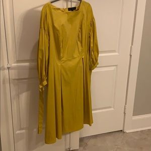 Eloquii Yellow Long Sleeve Dress - Plus Size 16